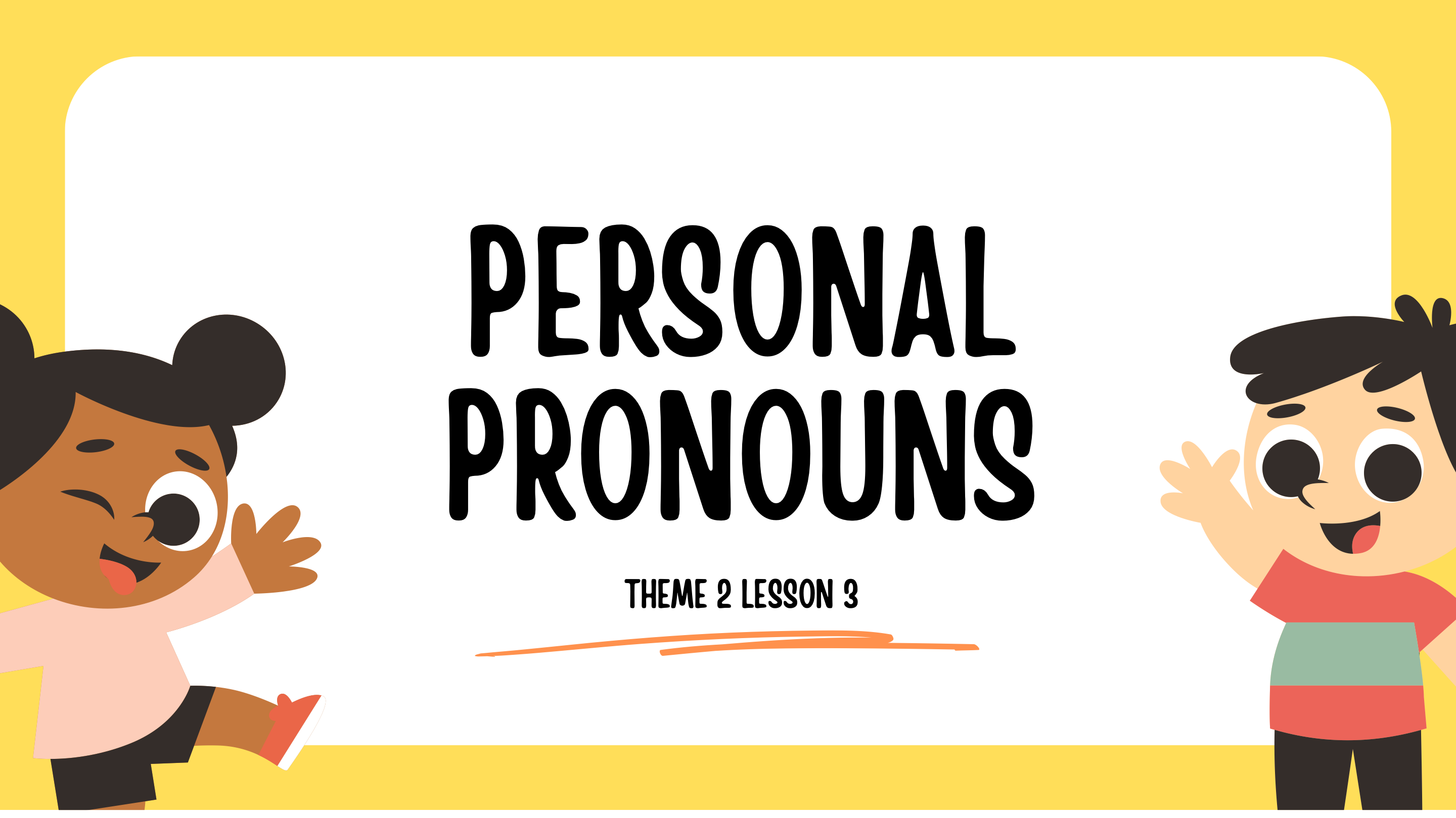 Personal Pronouns Title